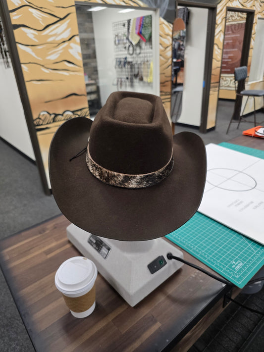 Brindle Band Brown Western Hat