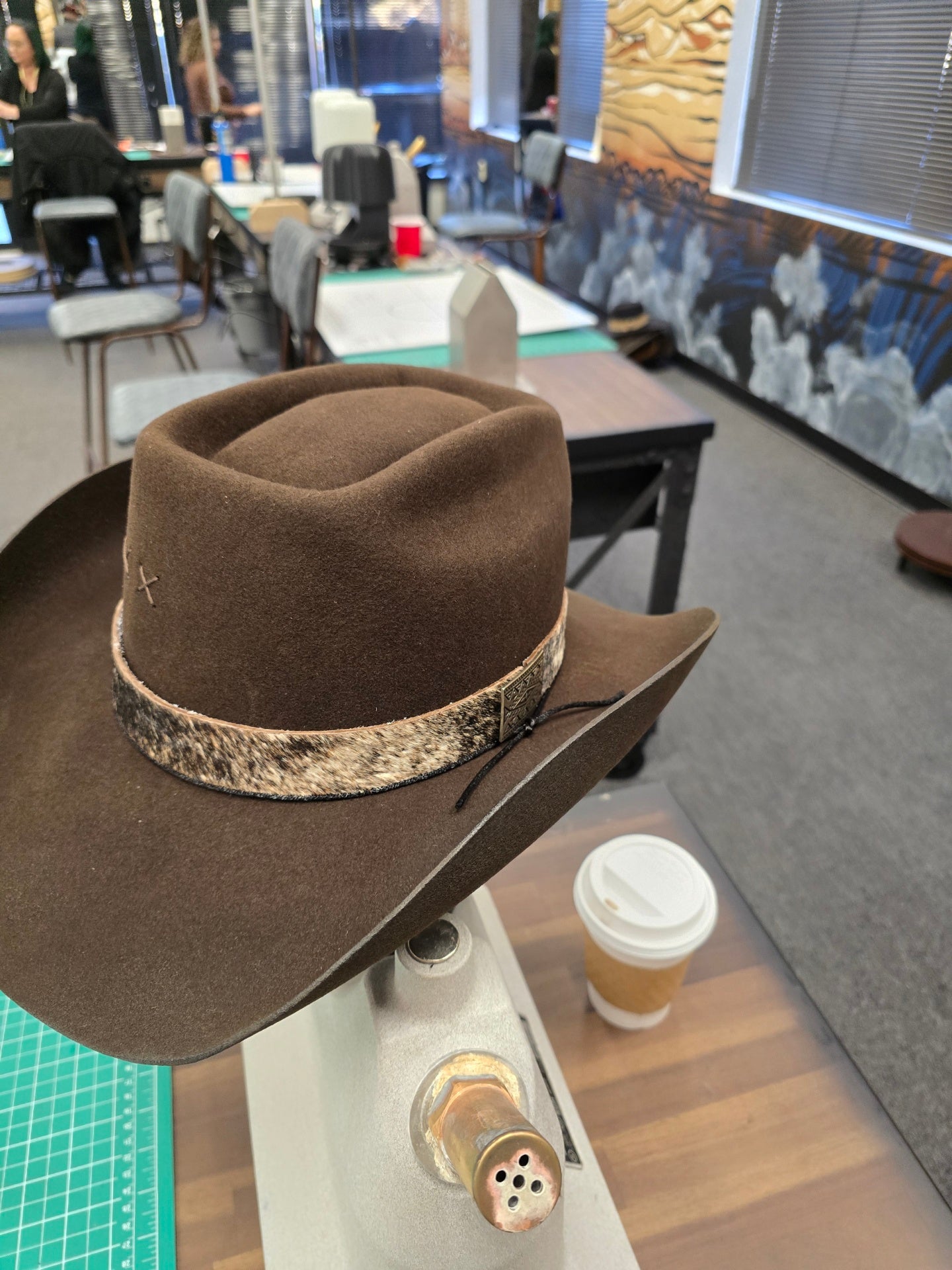 Brindle Band Brown Western Hat